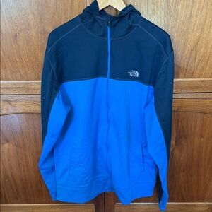 The North Face Blue and Black Lightweight Full-Zip Jacket